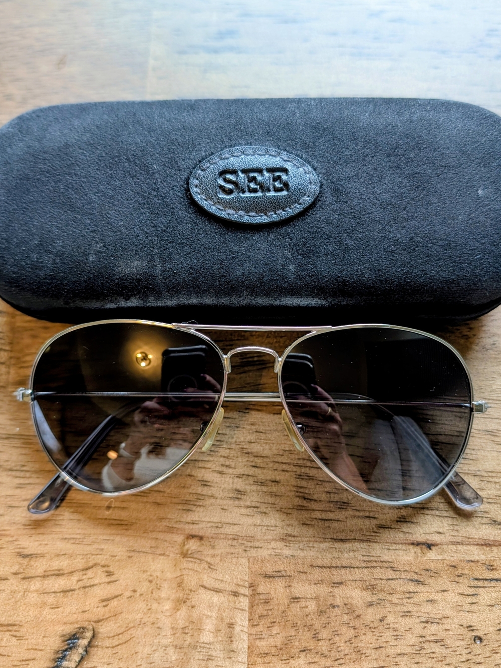 SEE Eyewear Silver Aviator Sunglasses – Made in Italy
